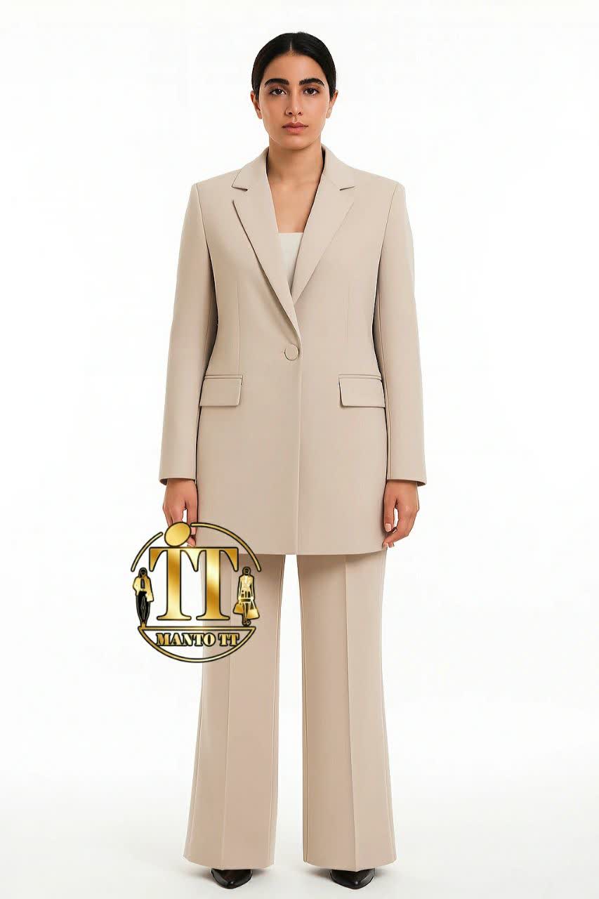 ست کت و شلوار کرم زنانه بزیاق ترک_200 هزار تومن تخفیف اولین خرید