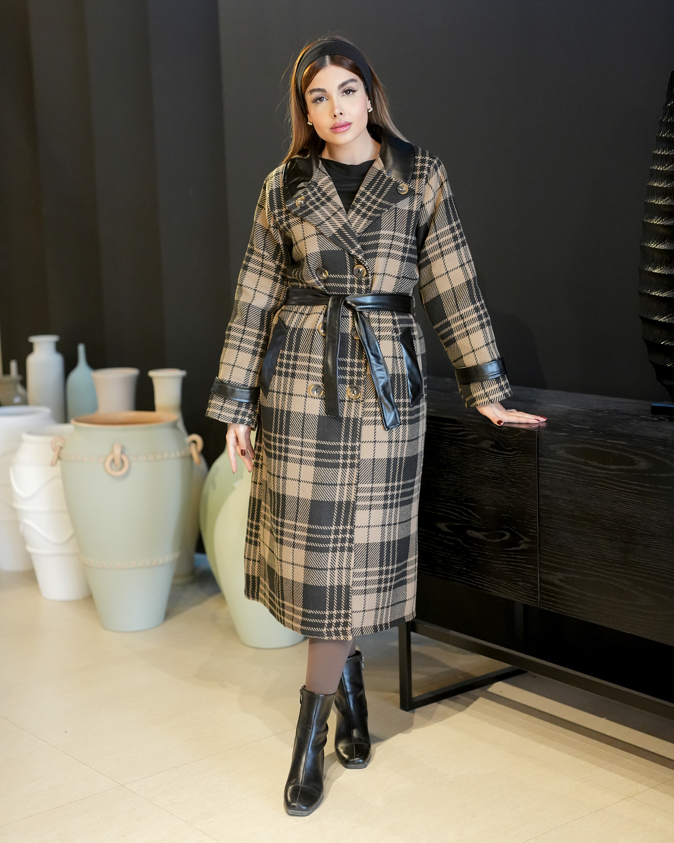 پالتو کشمیر بافت ریز مزونی