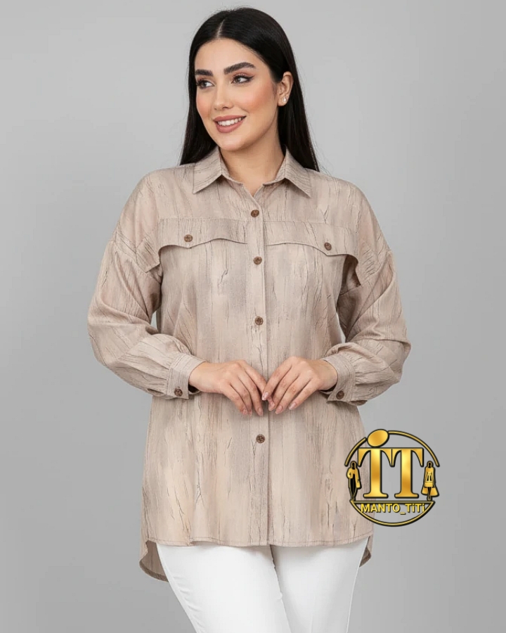 شومیز گازوئیلی نخی نقابدار